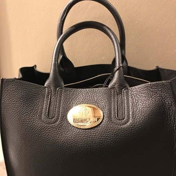 Roberto Cavalli black leather pocketbook - Picture 2 of 5